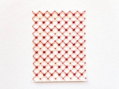 Transfer Sheet for Polymer Clay, Brown Orange Lace Pattern