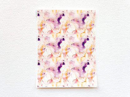 Transfer Sheet for Polymer Clay, Alcohol Ink Abstract Patterns