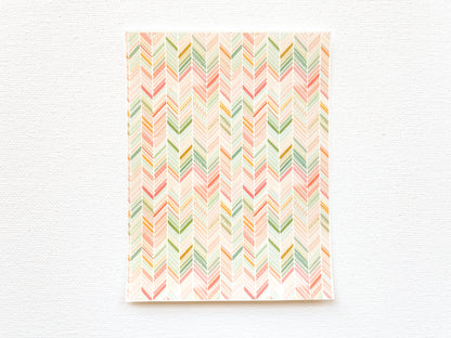 Transfer Sheet for Polymer Clay, Decorative Herringbone Pattern #2