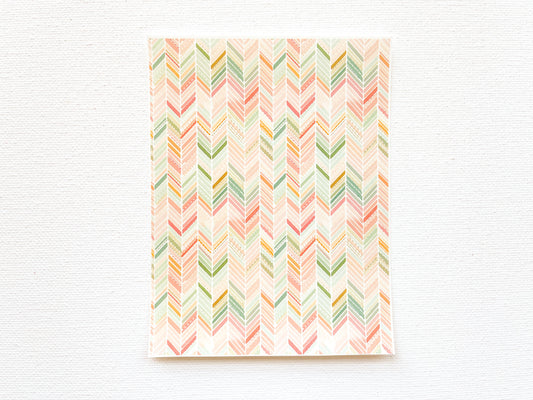 Transfer Sheet for Polymer Clay, Decorative Herringbone Pattern #2