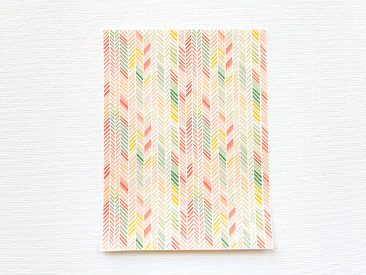 Transfer Sheet for Polymer Clay, Decorative Herringbone Pattern