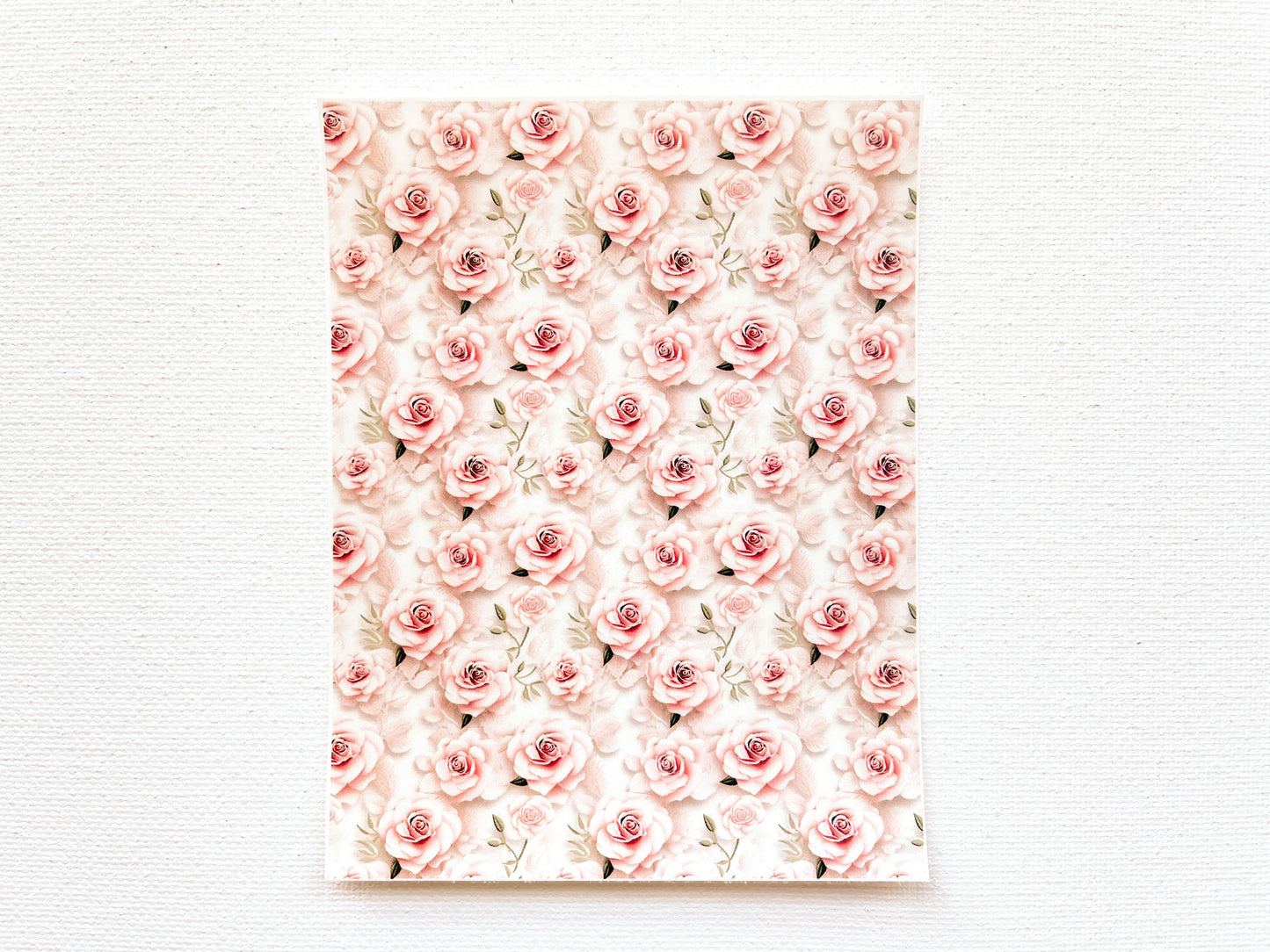 Transfer Sheet for Polymer Clay, Roses