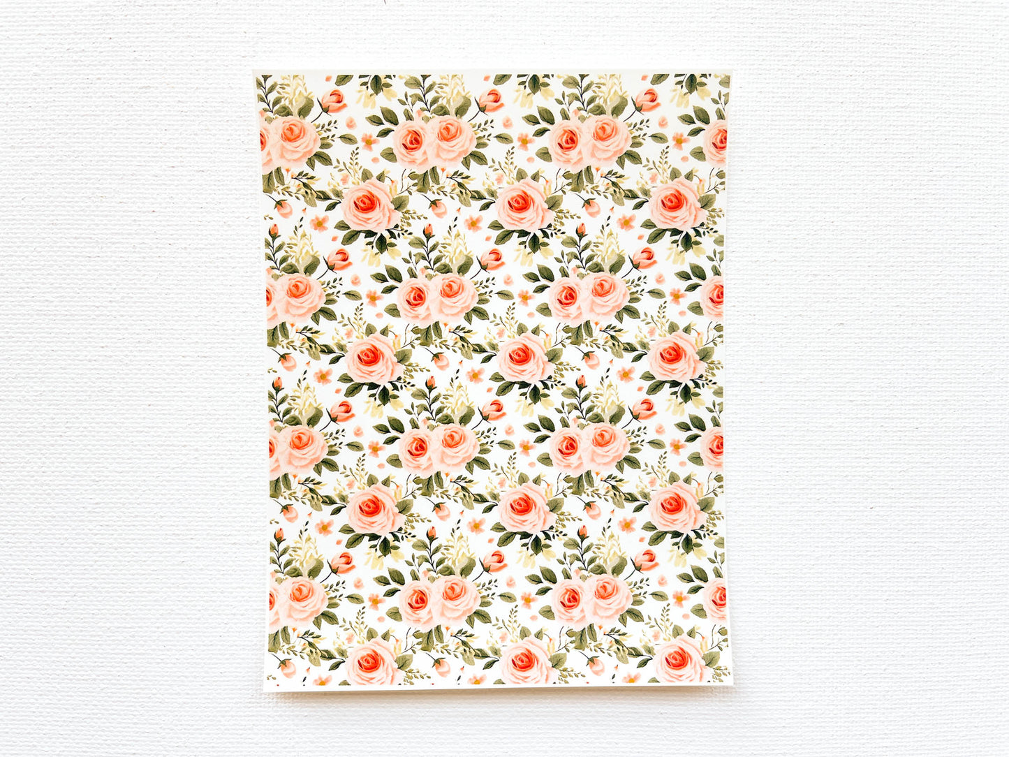 Transfer Sheet for Polymer Clay, Roses