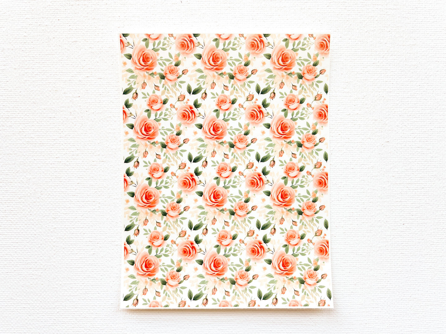 Transfer Sheet for Polymer Clay, Roses