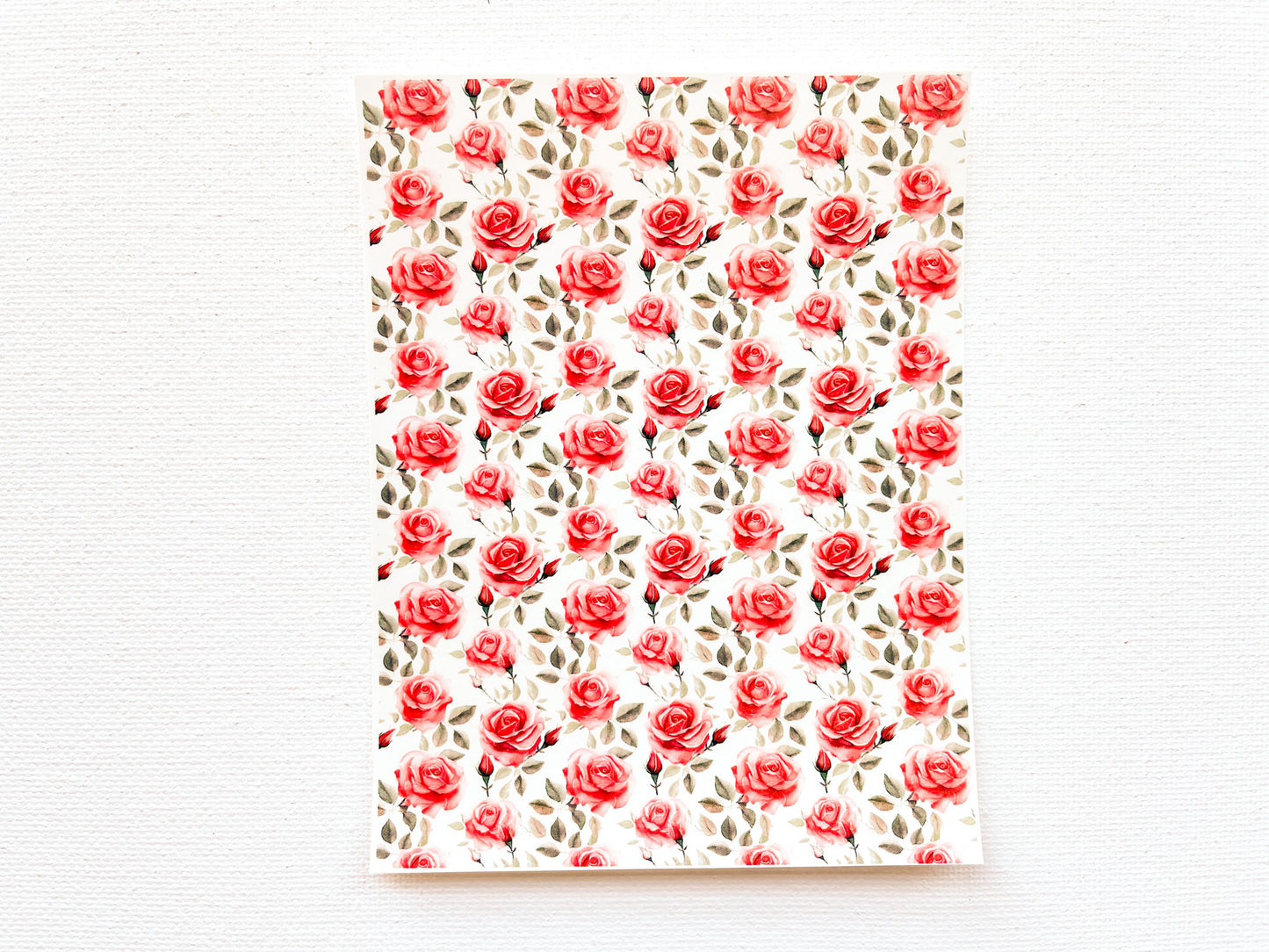 Transfer Sheet for Polymer Clay, Roses