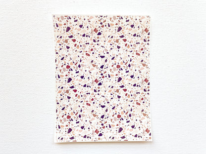 Transfer Sheet for Polymer Clay, Terrazzo Mosaic Stone Pattern