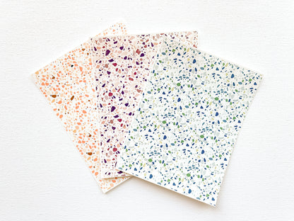 Transfer Sheet for Polymer Clay, Terrazzo Mosaic Stone Pattern