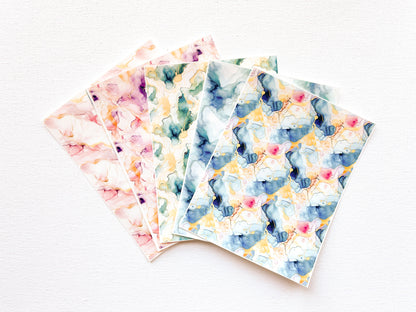 Transfer Sheet for Polymer Clay, Alcohol Ink Abstract Patterns