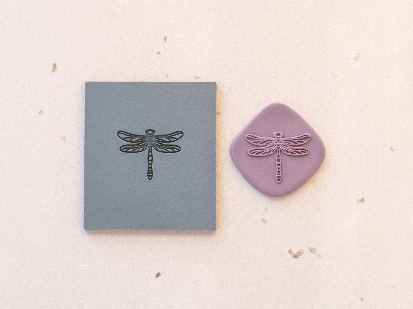 Embossing Texture Mat for Polymer Clay / Bee, Dragonfly and Butterfly