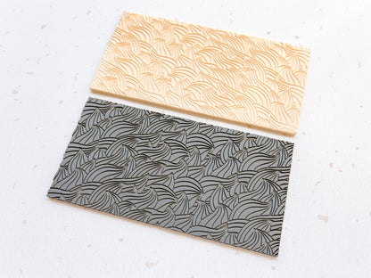 Texture Mat for Polymer Clay, Abstract Wavy Pattern