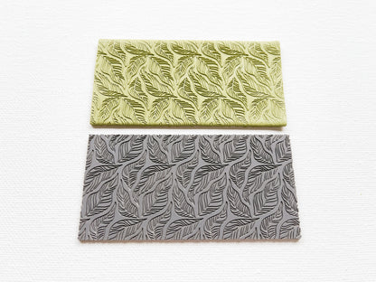 Texture Mat for Polymer Clay, Abstract Leaf Pattern