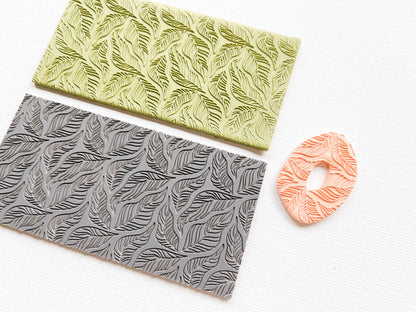 Texture Mat for Polymer Clay, Abstract Leaf Pattern