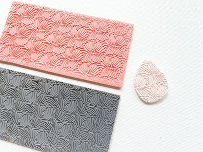 Texture Mat for Polymer Clay, Floral Pattern