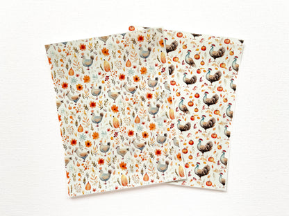 Transfer Sheet for Polymer Clay, Fall Birds