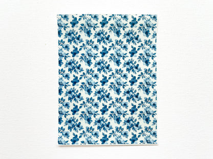 Transfer Sheet for Polymer Clay, Blue, Green, Orange Florals