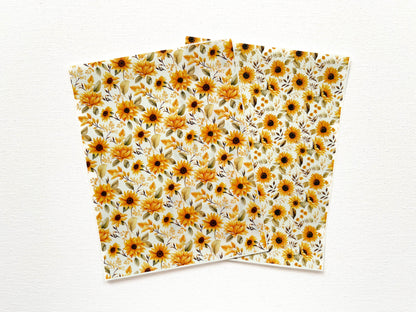 Transfer Sheet for Polymer Clay, Sunflowers #2