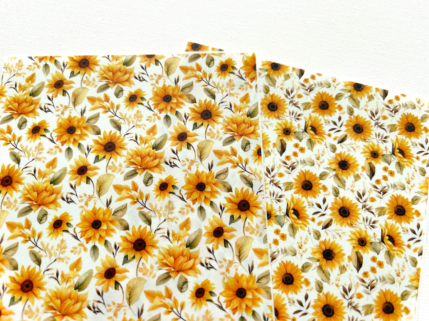 Transfer Sheet for Polymer Clay, Sunflowers #2