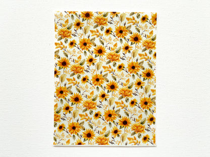 Transfer Sheet for Polymer Clay, Sunflowers #2