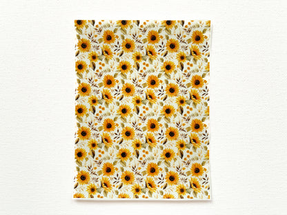 Transfer Sheet for Polymer Clay, Sunflowers #2