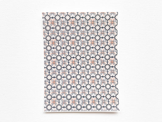 Transfer Sheet for Polymer Clay, Grey Brown Decorative Pattern