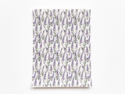 Transfer Sheet for Polymer Clay, Lavender #2