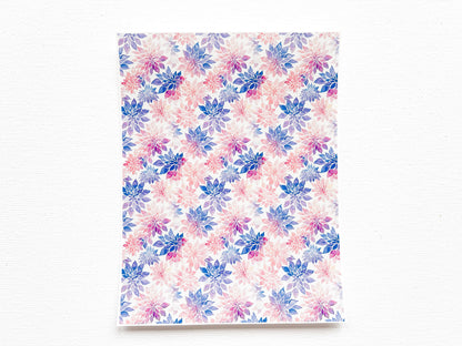 Transfer Sheet for Polymer Clay, Purple Pink Watercolor Floral Pattern