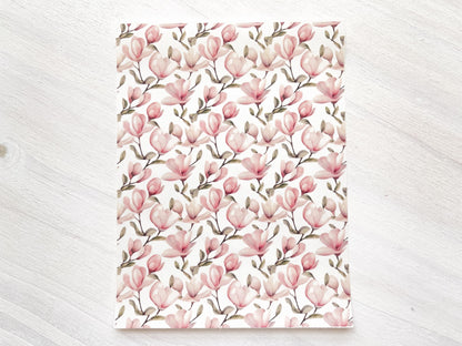 Transfer Sheet for Polymer Clay, Water-Soluble Paper, Pink Magnolia
