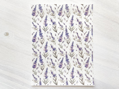 Transfer Sheet for Polymer Clay, Water-Soluble Paper, Lavender #1