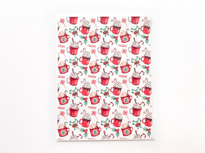 Transfer Sheet for Polymer Clay, Peppermint Mocha