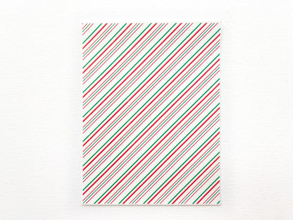 Transfer Sheet for Polymer Clay, Peppermint Candy Stripes