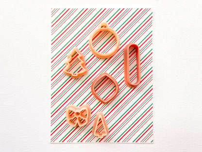 Transfer Sheet for Polymer Clay, Peppermint Candy Stripes