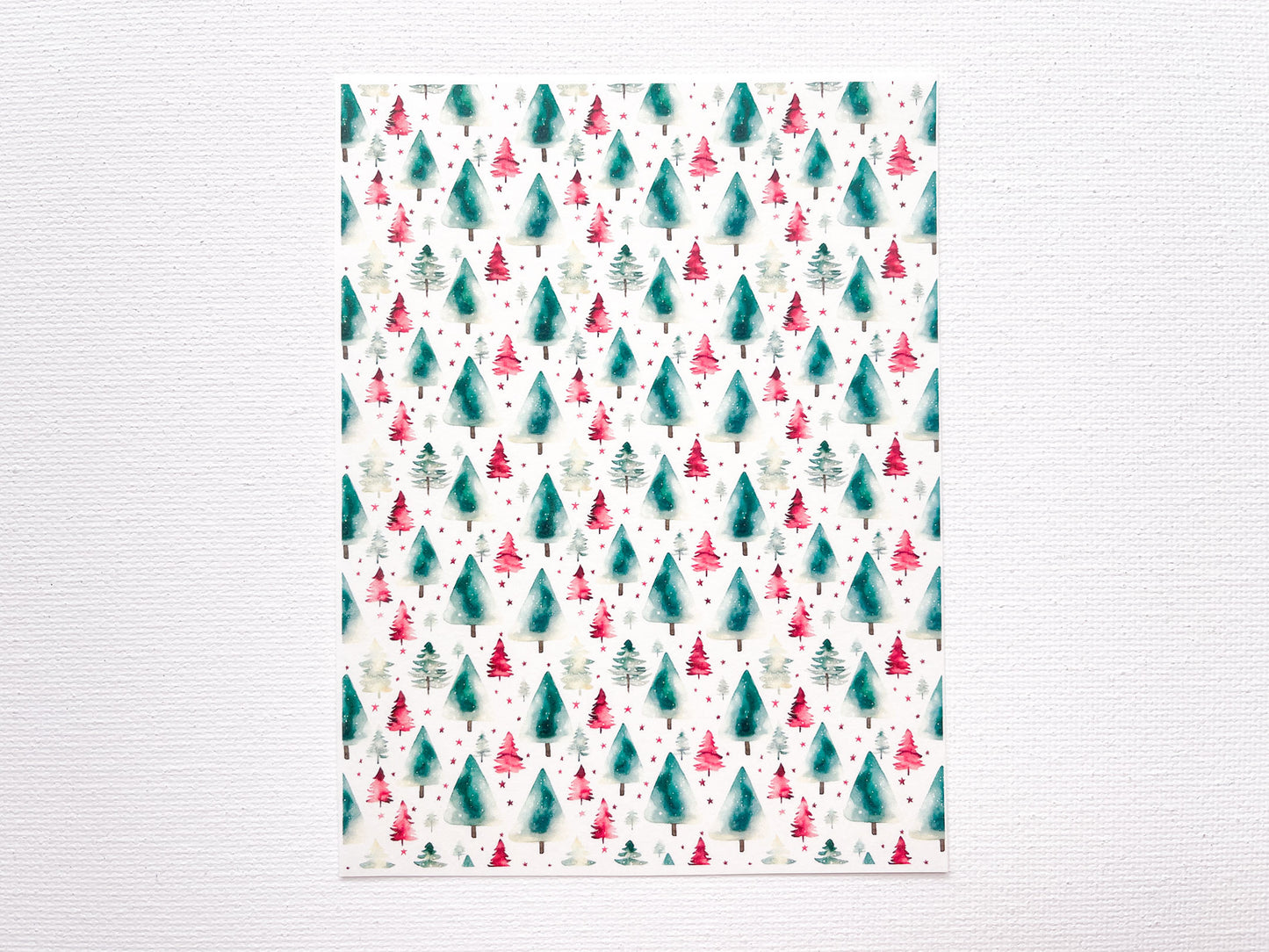 Transfer Sheet for Polymer Clay, Holiday Pine Trees