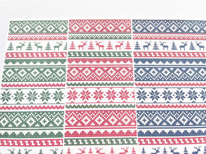 Transfer Sheet for Polymer Clay, Sweater Pattern