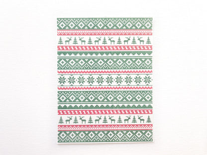 Transfer Sheet for Polymer Clay, Sweater Pattern