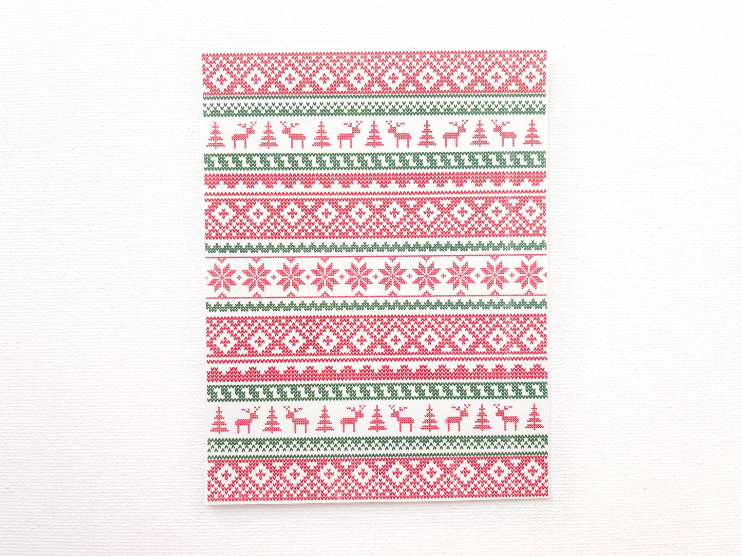Transfer Sheet for Polymer Clay, Sweater Pattern