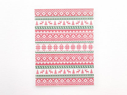 Transfer Sheet for Polymer Clay, Sweater Pattern