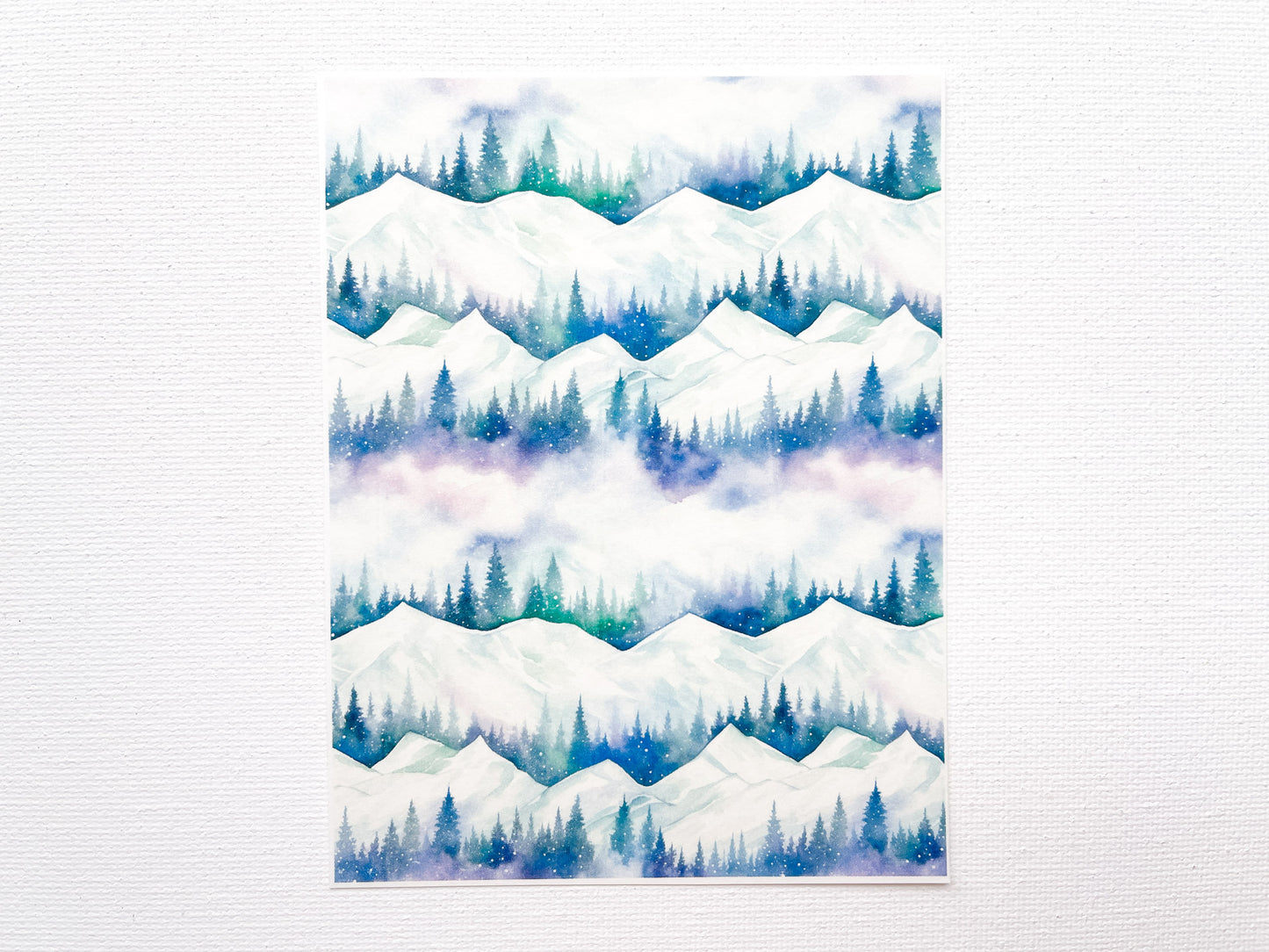 Transfer Sheet for Polymer Clay, Aurora Borealis