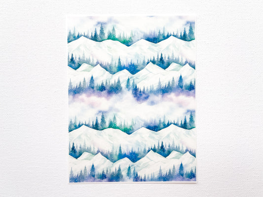 Transfer Sheet for Polymer Clay, Aurora Borealis