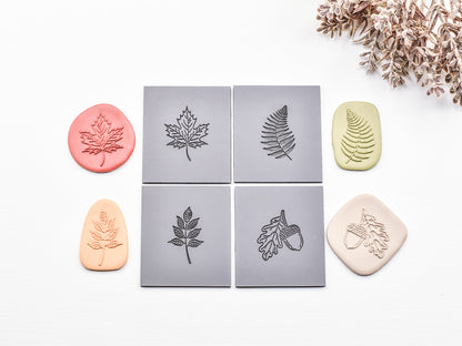 Embossing Texture Mat for Polymer Clay, Woodland