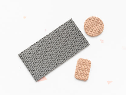 Texture Mat for Polymer Clay, Knit Pattern