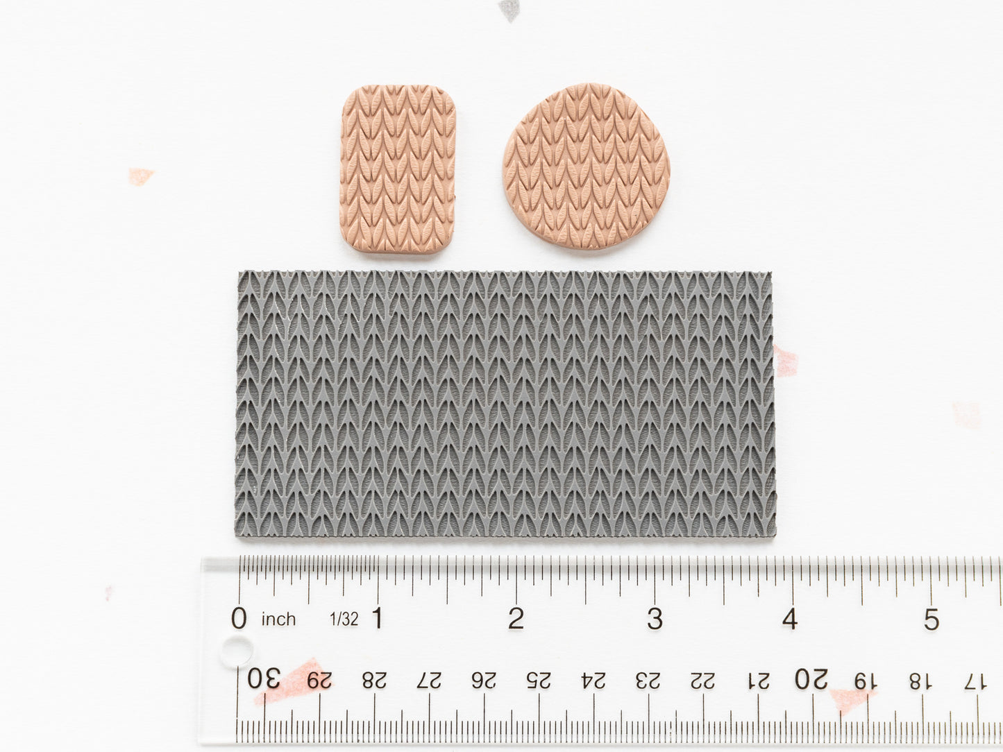 Texture Mat for Polymer Clay, Knit Pattern