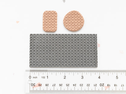 Texture Mat for Polymer Clay, Knit Pattern