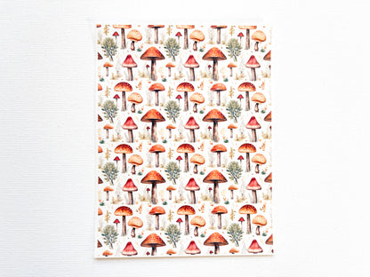 Transfer Sheet for Polymer Clay, Mushrooms #1