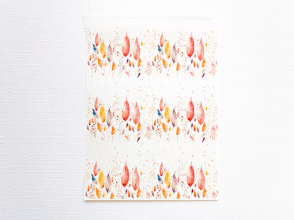 Transfer Sheet for Polymer Clay, Abstract Leaves