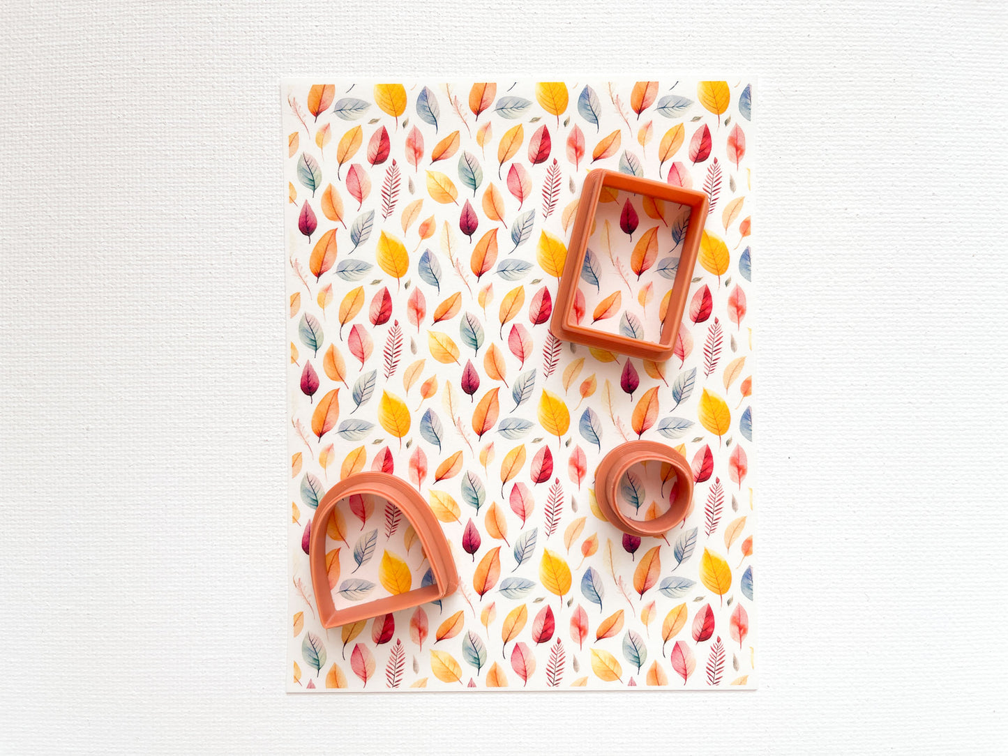 Transfer Sheet for Polymer Clay, Fall Leaves #2