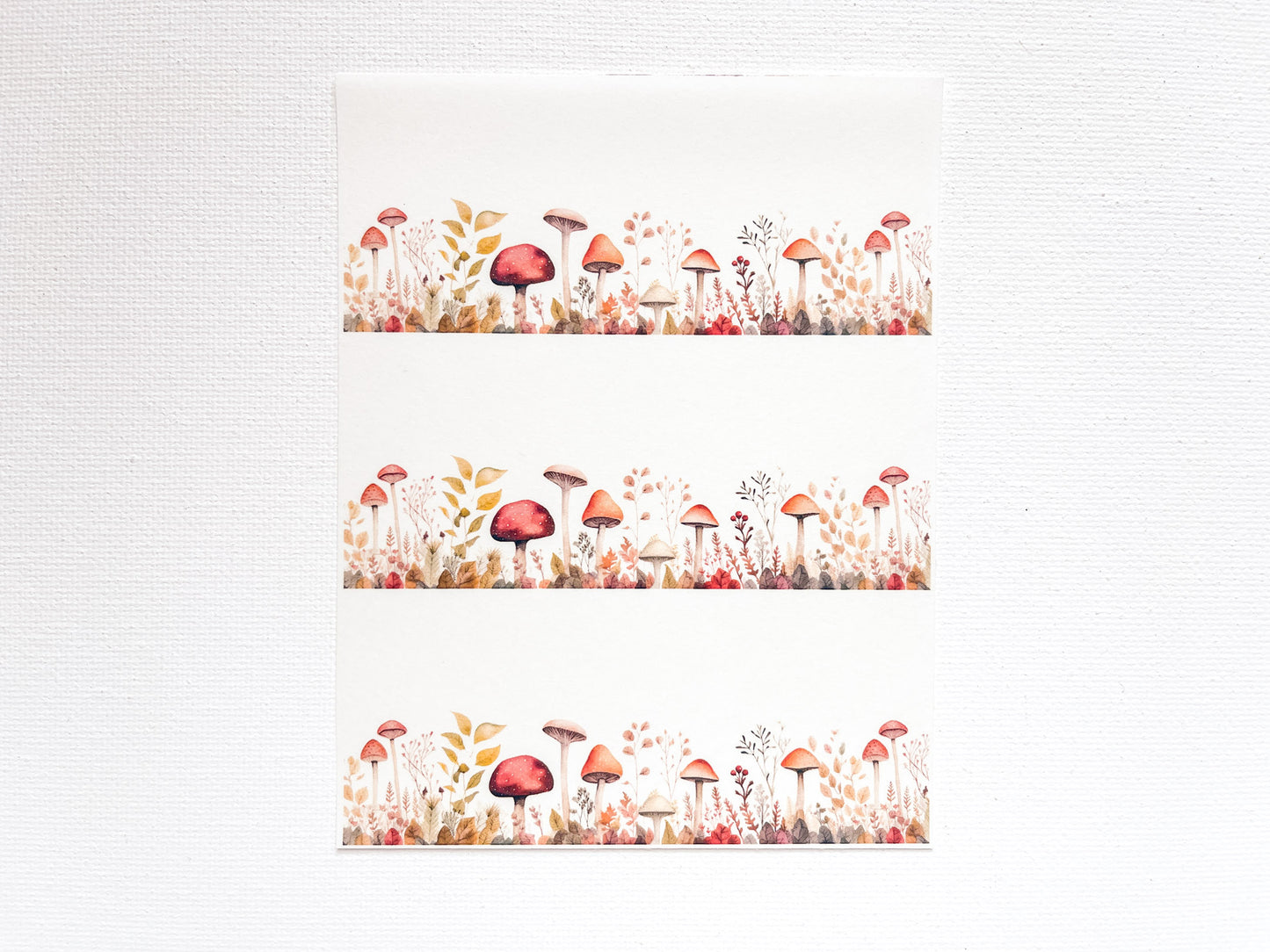 Transfer Sheet for Polymer Clay, Mushroom Garden