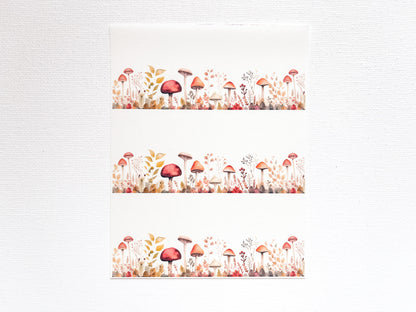 Transfer Sheet for Polymer Clay, Mushroom Garden