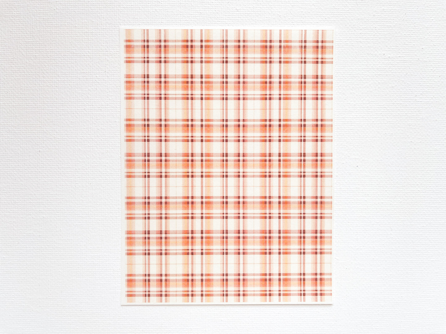 Transfer Sheet for Polymer Clay, Fall Plaid Pattern