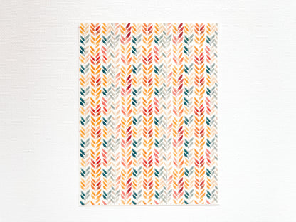 Transfer Sheet for Polymer Clay, Fall Pattern #2