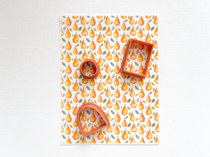 Transfer Sheet for Polymer Clay, Pears